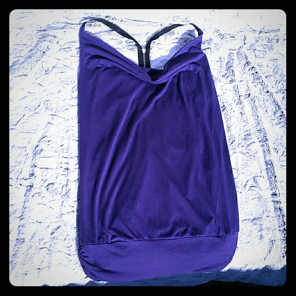 NWOT sexy zipper back tank top